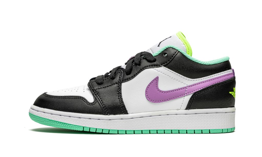 Jordan 1 Low Green Glow Violet Shock