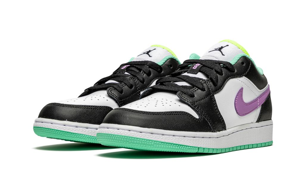Jordan 1 Low Green Glow Violet Shock