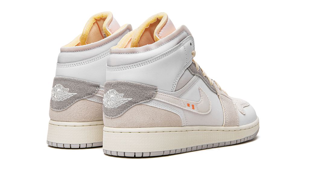 Jordan 1 Mid Craft Inside Out White Grey