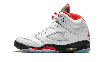 Jordan 5 Retro Fire Red Silver Tongue