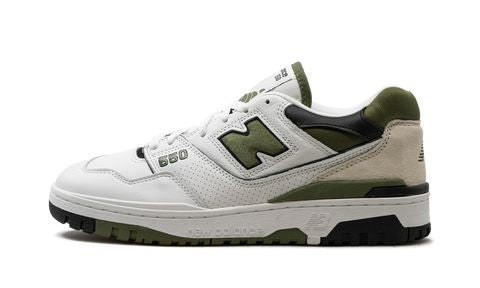 New Balance 550  White / Dark Olivine