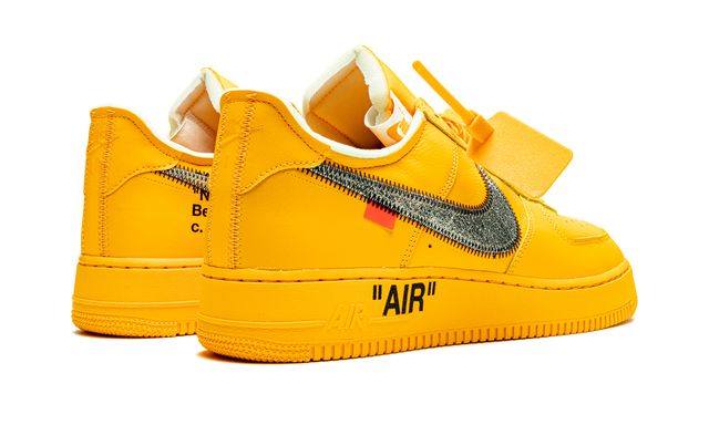 Nike Air force 1 Low Off White University Gold Metallic Silver