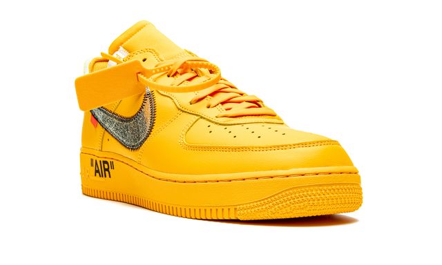 Nike Air force 1 Low Off White University Gold Metallic Silver