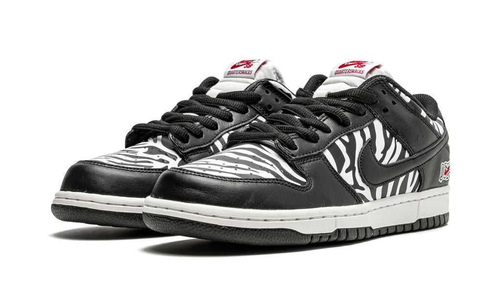 Nike SB Dunk Low Quartersnacks Zebra