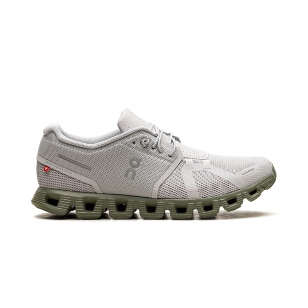 On Running Cloud 5 Glacier Grey Reseda Green