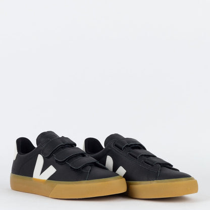 Vert Shoes Logo Chromefree Leather Black White